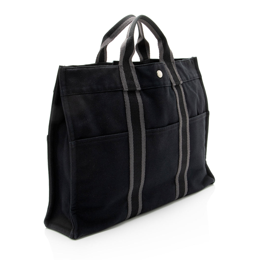 Hermes Vintage Canvas Herline MM Tote