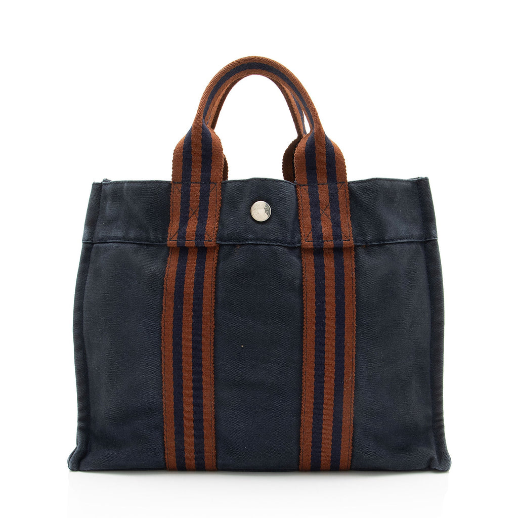 Hermes Vintage Canvas Herline PM Tote