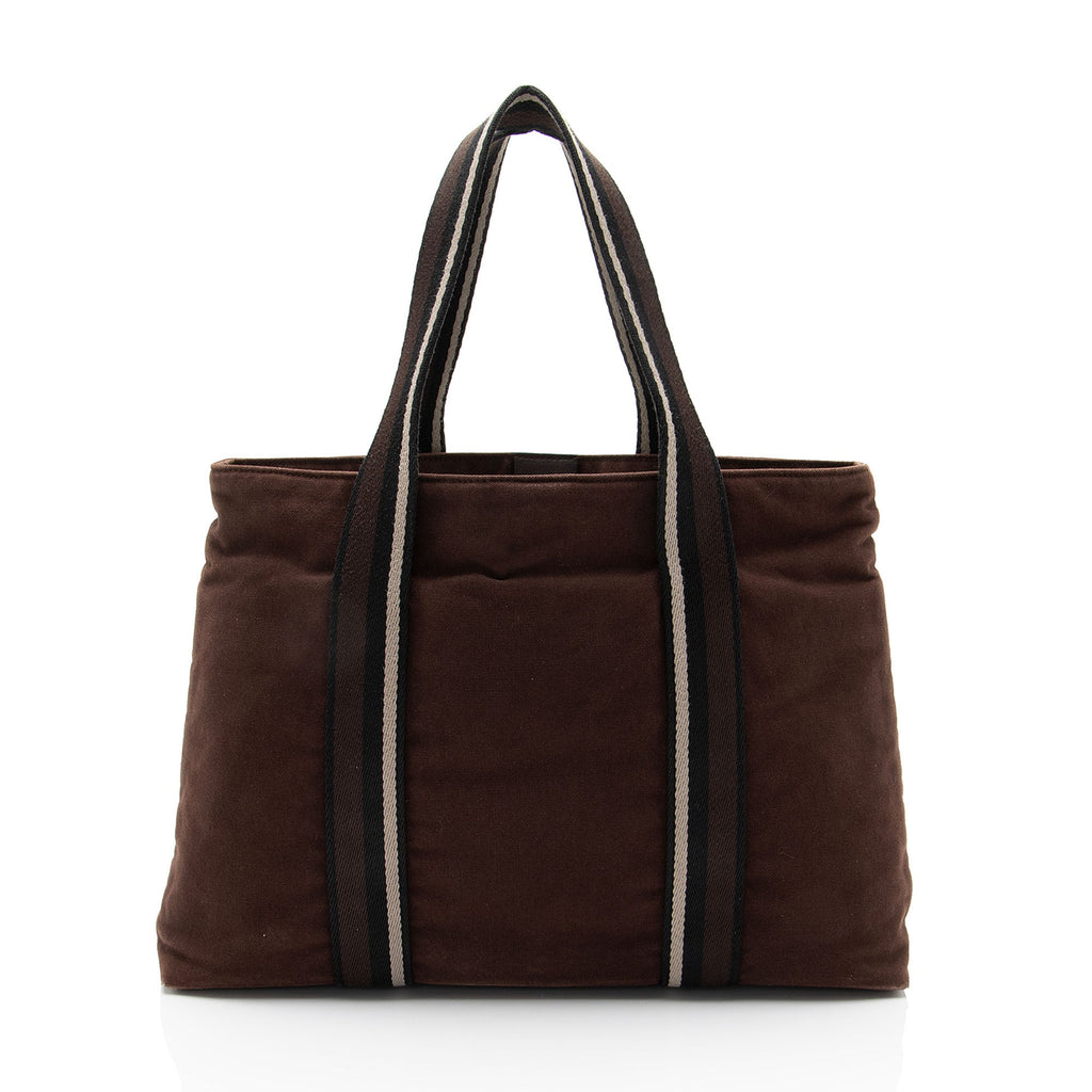 Hermes Vintage Toile Toroca Horizontal PM Tote