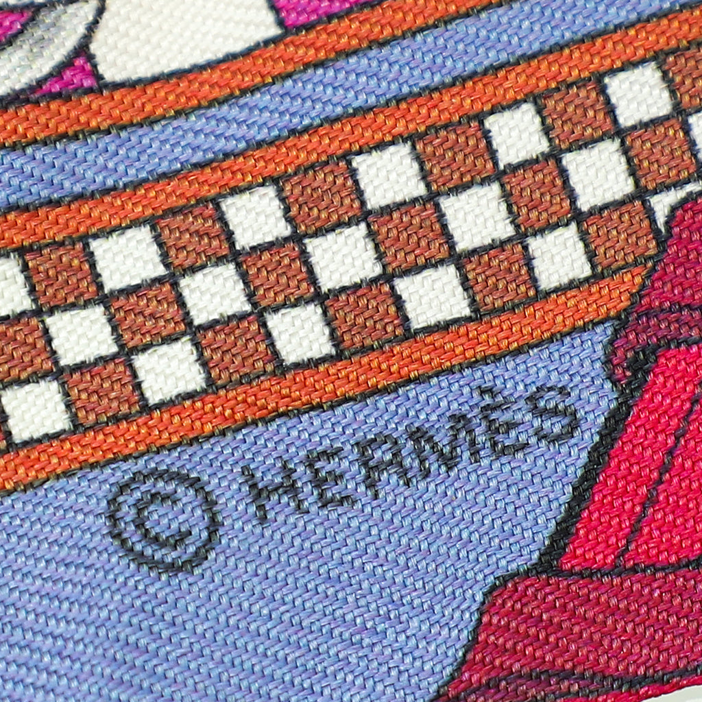 Hermes Multicolor Brides Et Gris-Gris Silk Twilly
