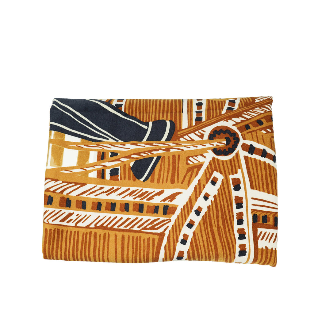 Hermes Beige Multicolor Virginie Jamin Selle Trophee Cashmere Blanket