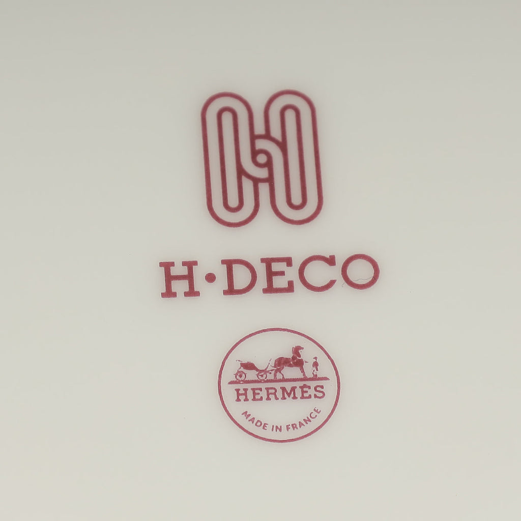 Hermes Rouge H Deco Bread And Butter Plate n 1 Set (2 PSC)