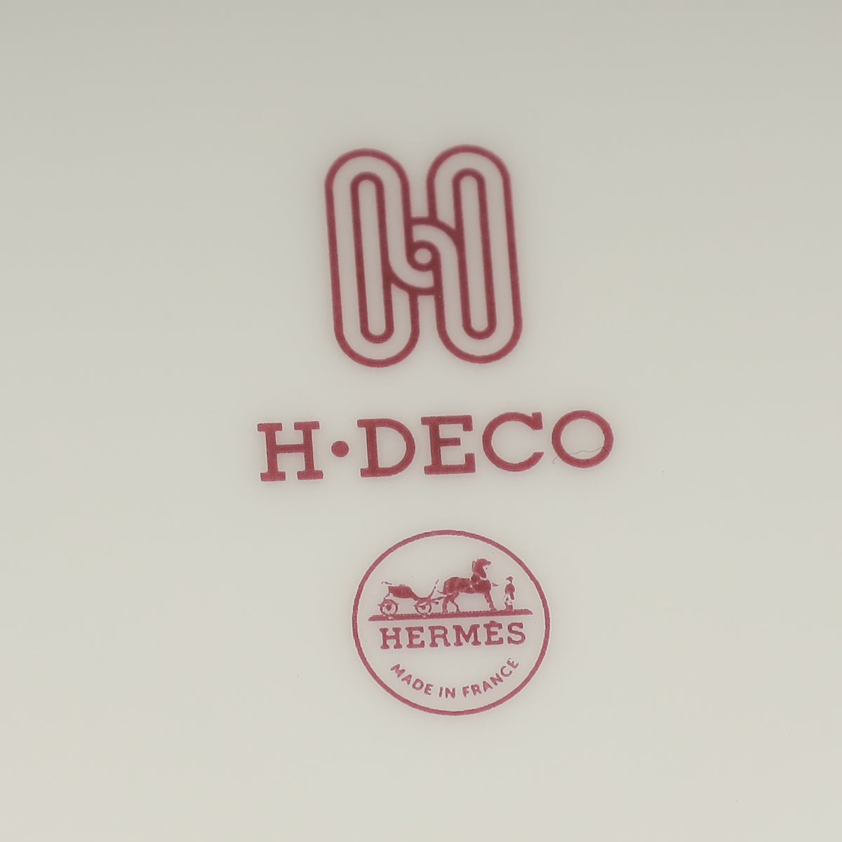 Hermes Rouge H Deco Bread And Butter Plate n 1 Set (2 PSC)