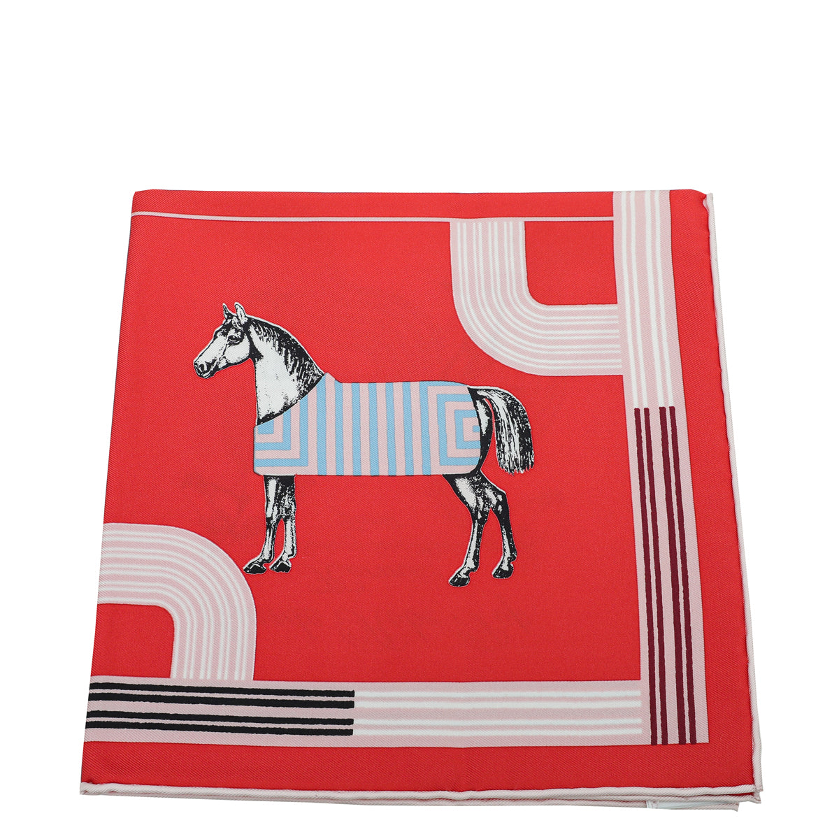 Hermes Tricolor Garde-Robe Pop Detail Scarf