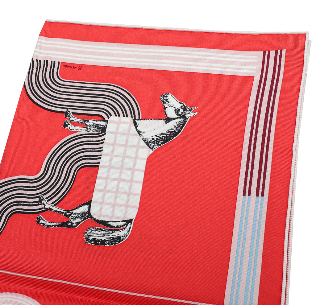 Hermes Tricolor Garde-Robe Pop Detail Scarf