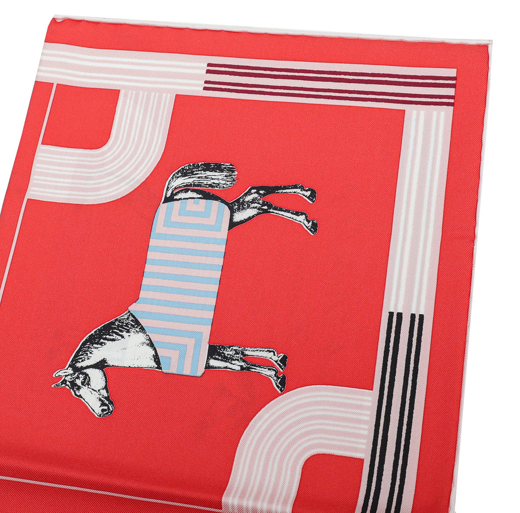 Hermes Tricolor Garde-Robe Pop Detail Scarf