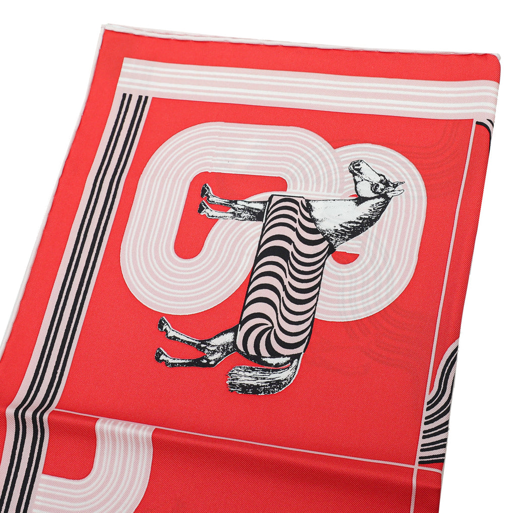 Hermes Tricolor Garde-Robe Pop Detail Scarf
