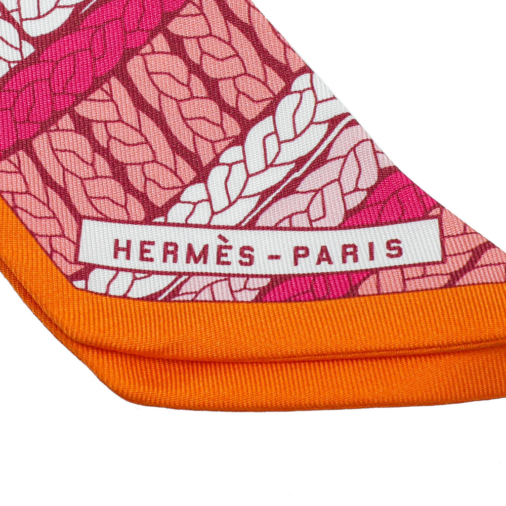 HERMES Multicolor Tresses H Silk Twilly