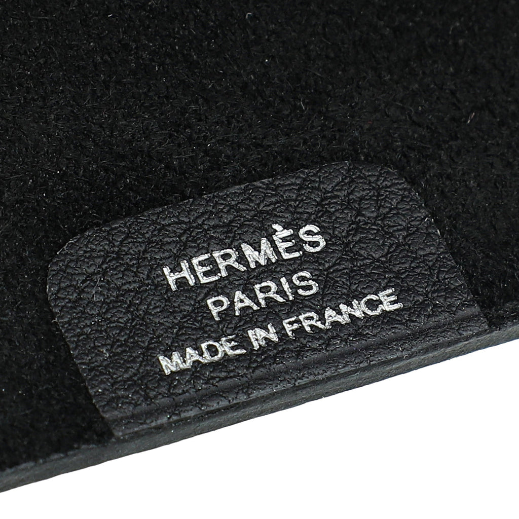 Hermes Noir Ulysse MM Notebook Cover W/3 Refill