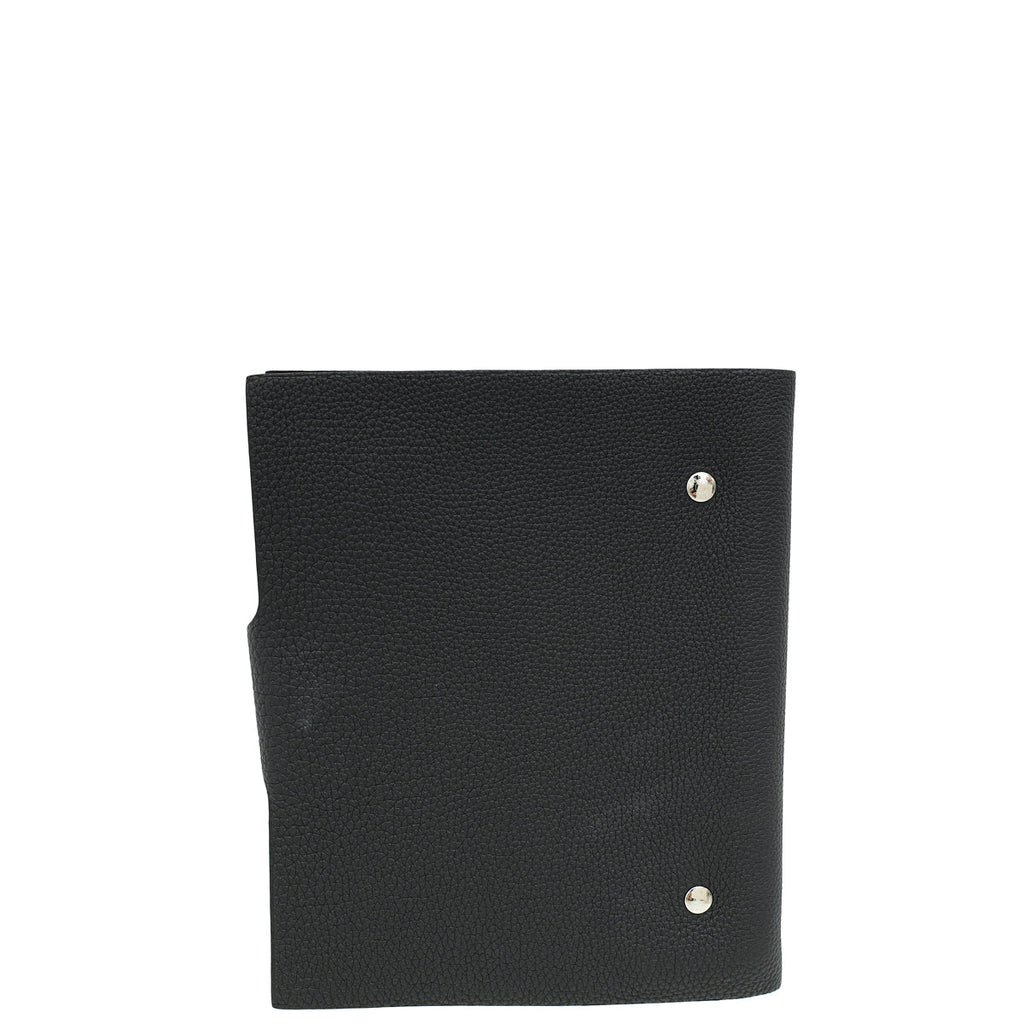 Hermes Noir Ulysse MM Notebook Cover W/3 Refill