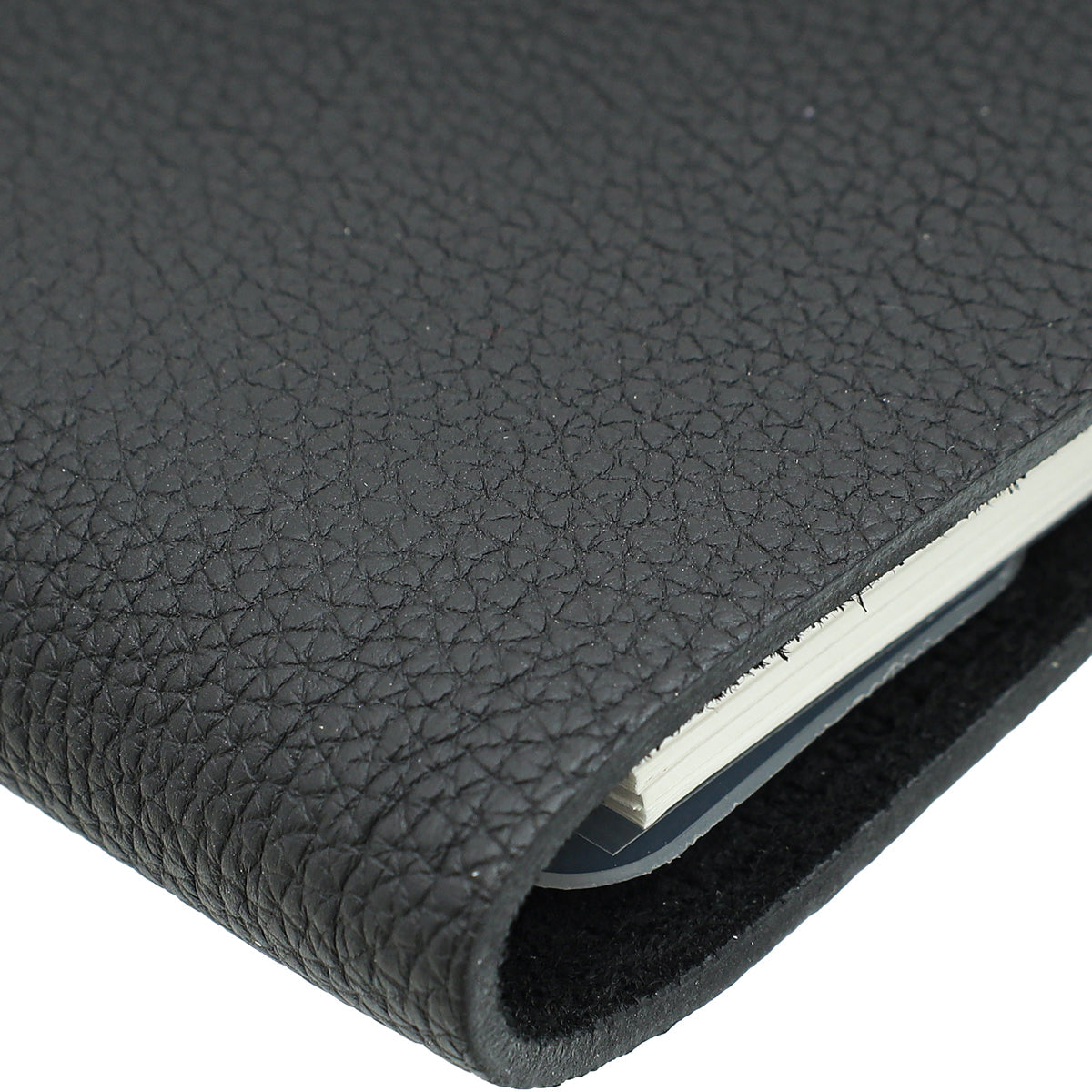 Hermes Noir Ulysse MM Notebook Cover W/3 Refill
