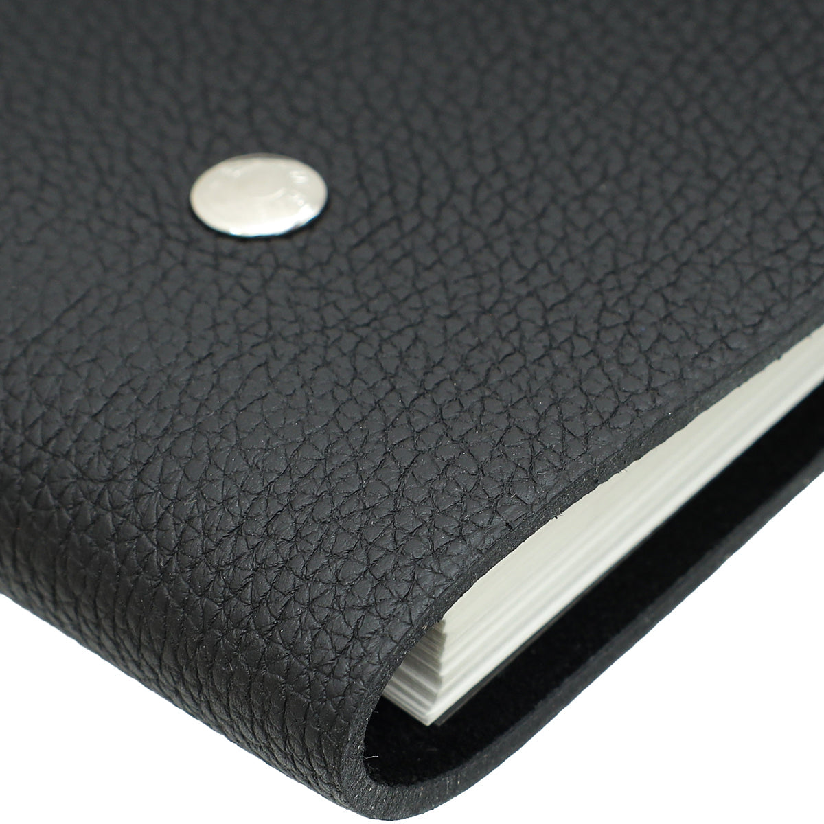 Hermes Noir Ulysse MM Notebook Cover W/3 Refill