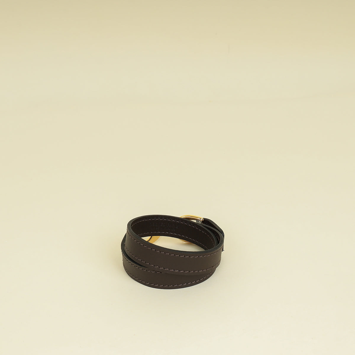 Hermes Chocolate Baby Pavane Double Tour Bracelet