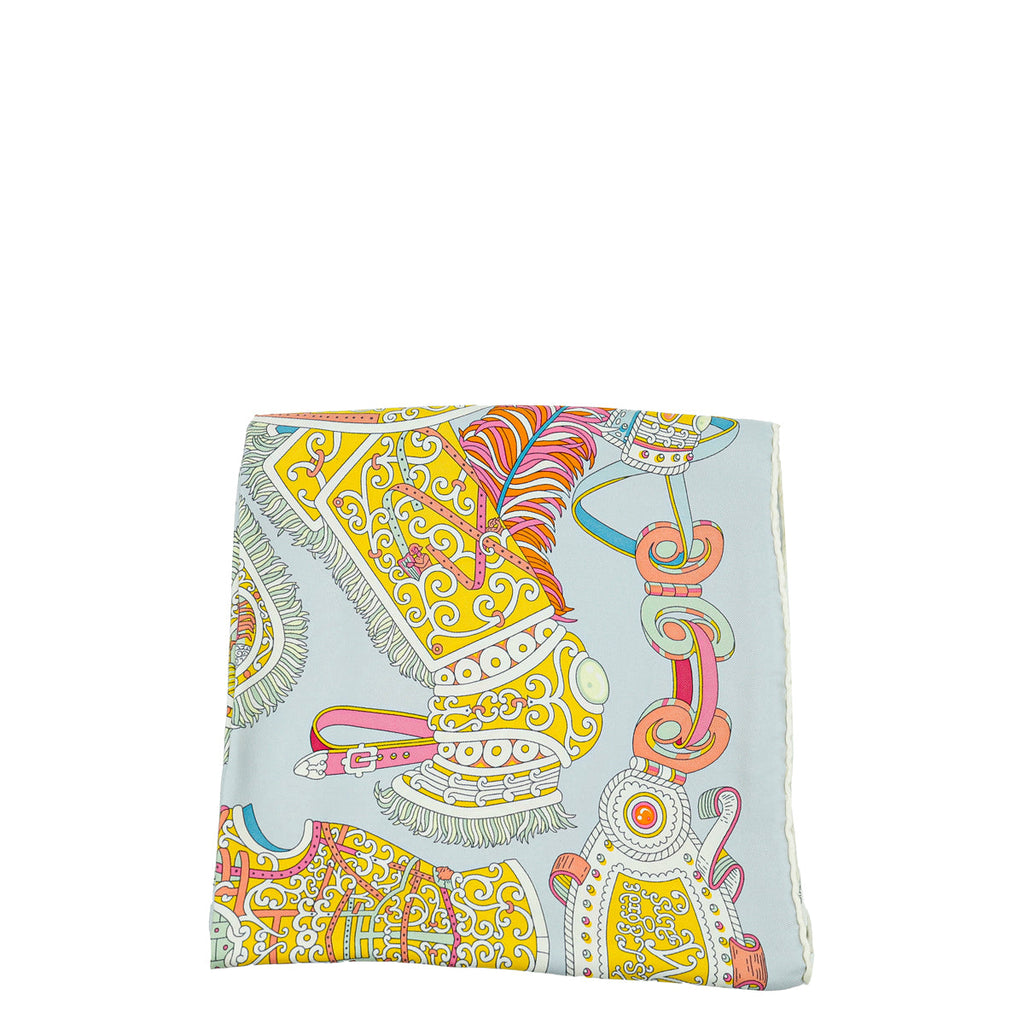 Hermes Bicolor Sous l'Egide de Mars Wash Scarf