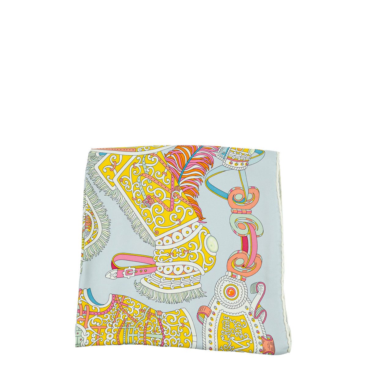Hermes Bicolor Sous l'Egide de Mars Wash Scarf