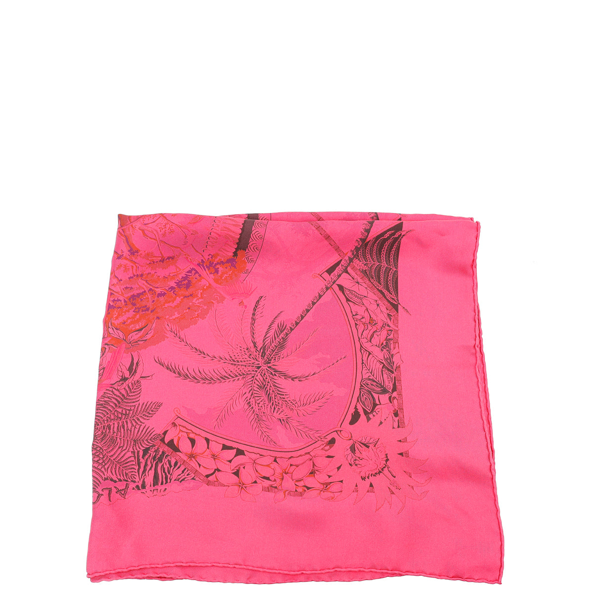 Hermes Rose Fuchsia Surteint Aloha Scarf