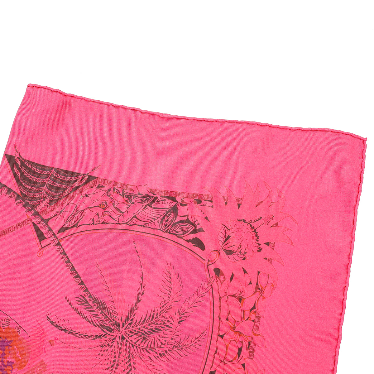 Hermes Rose Fuchsia Surteint Aloha Scarf