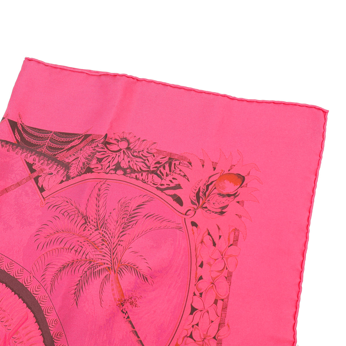 Hermes Rose Fuchsia Surteint Aloha Scarf