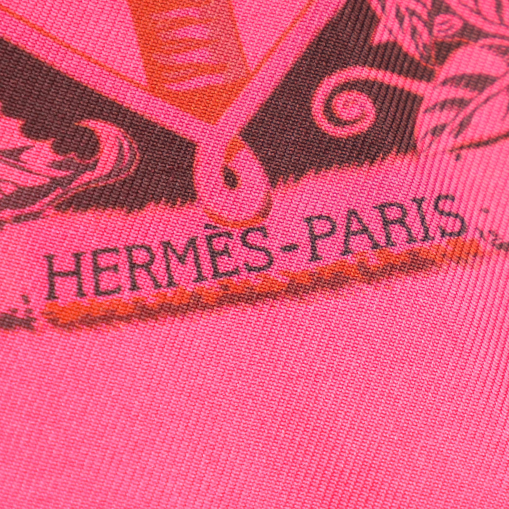 Hermes Rose Fuchsia Surteint Aloha Scarf