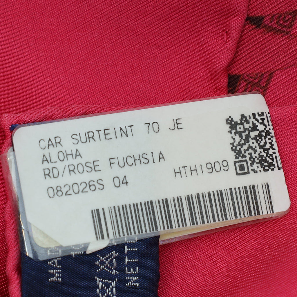 Hermes Rose Fuchsia Surteint Aloha Scarf