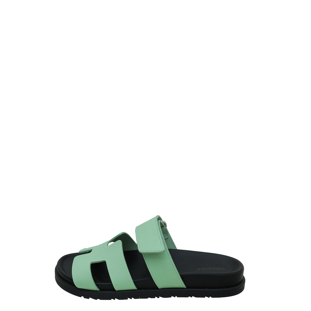 Hermes Vert Jade Chypre Sandal 37.5