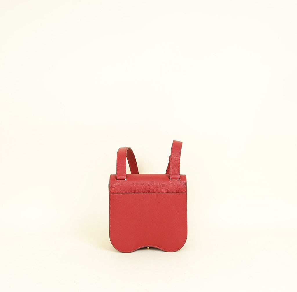 Hermes Rouge Garance Della Cavalleria Mini II Bag
