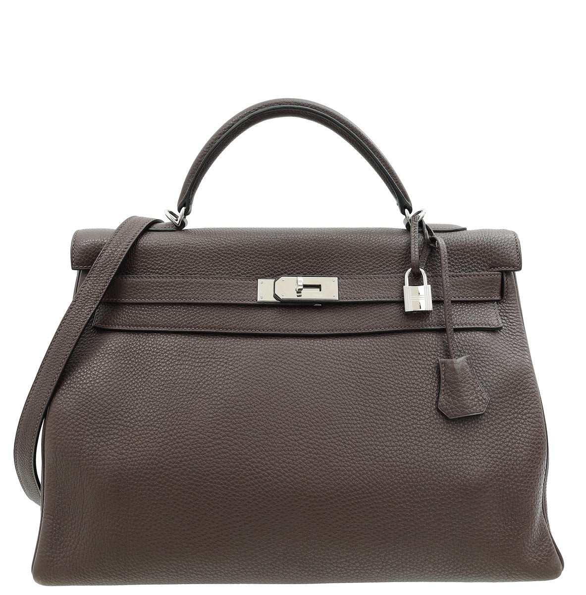 Hermes Chocolate Retourne Kelly 40 Bag