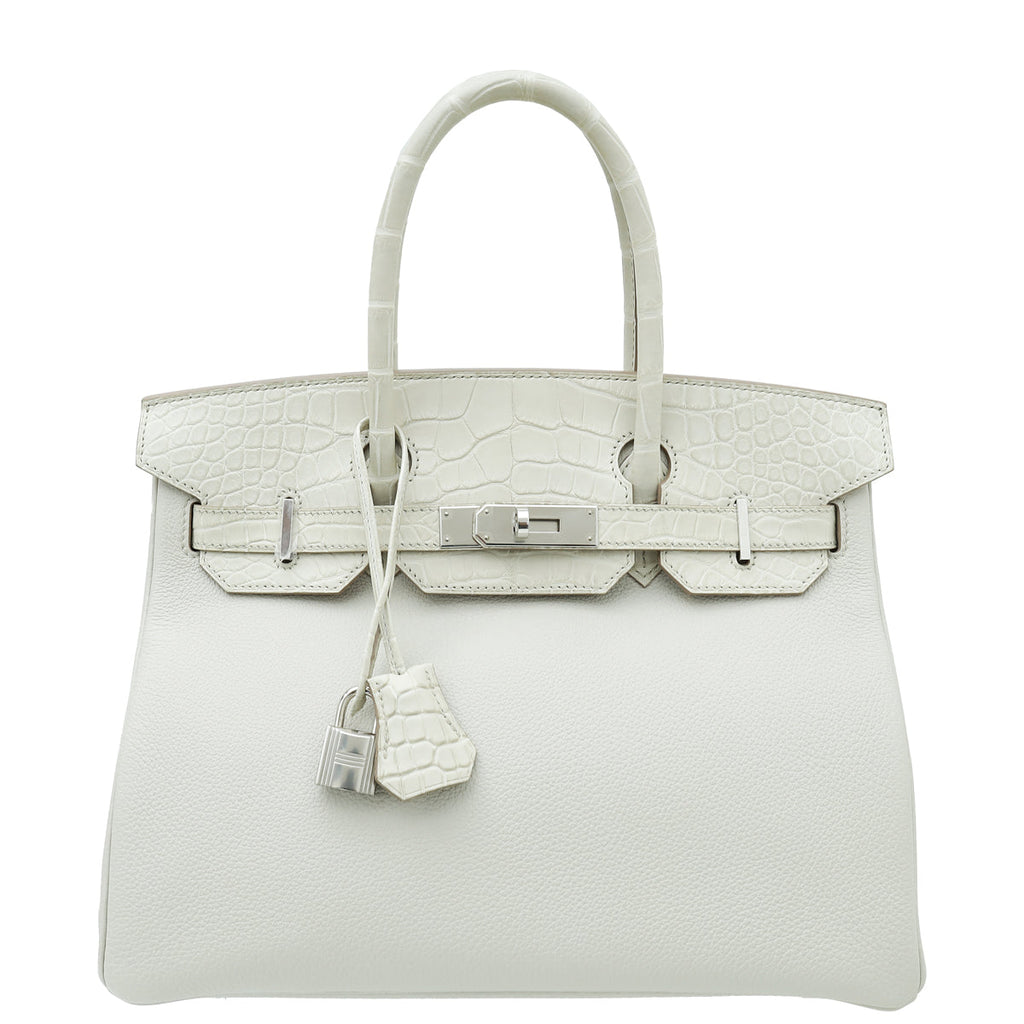 Hermes Beton Alligator Birkin 30 Touch Bag