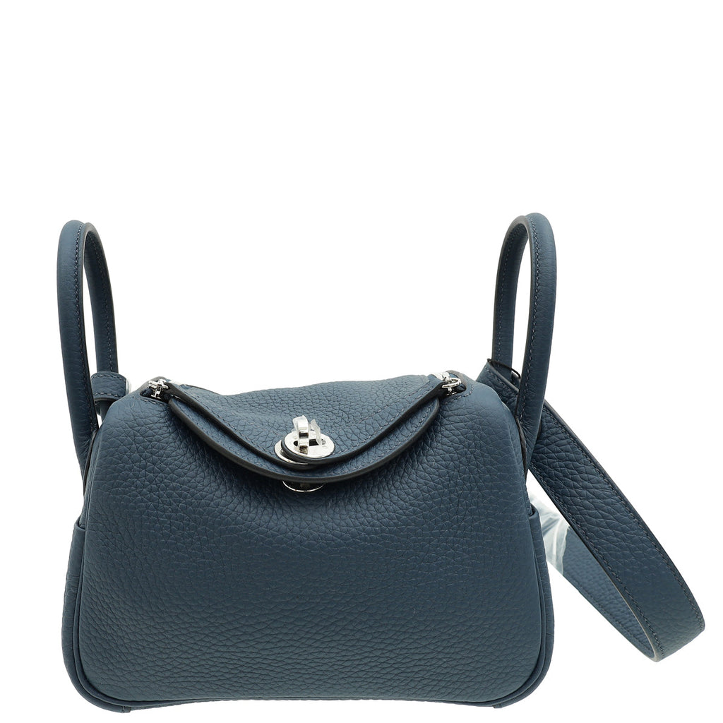 Hermes Bleu de Prusse Mini Lindy Bag