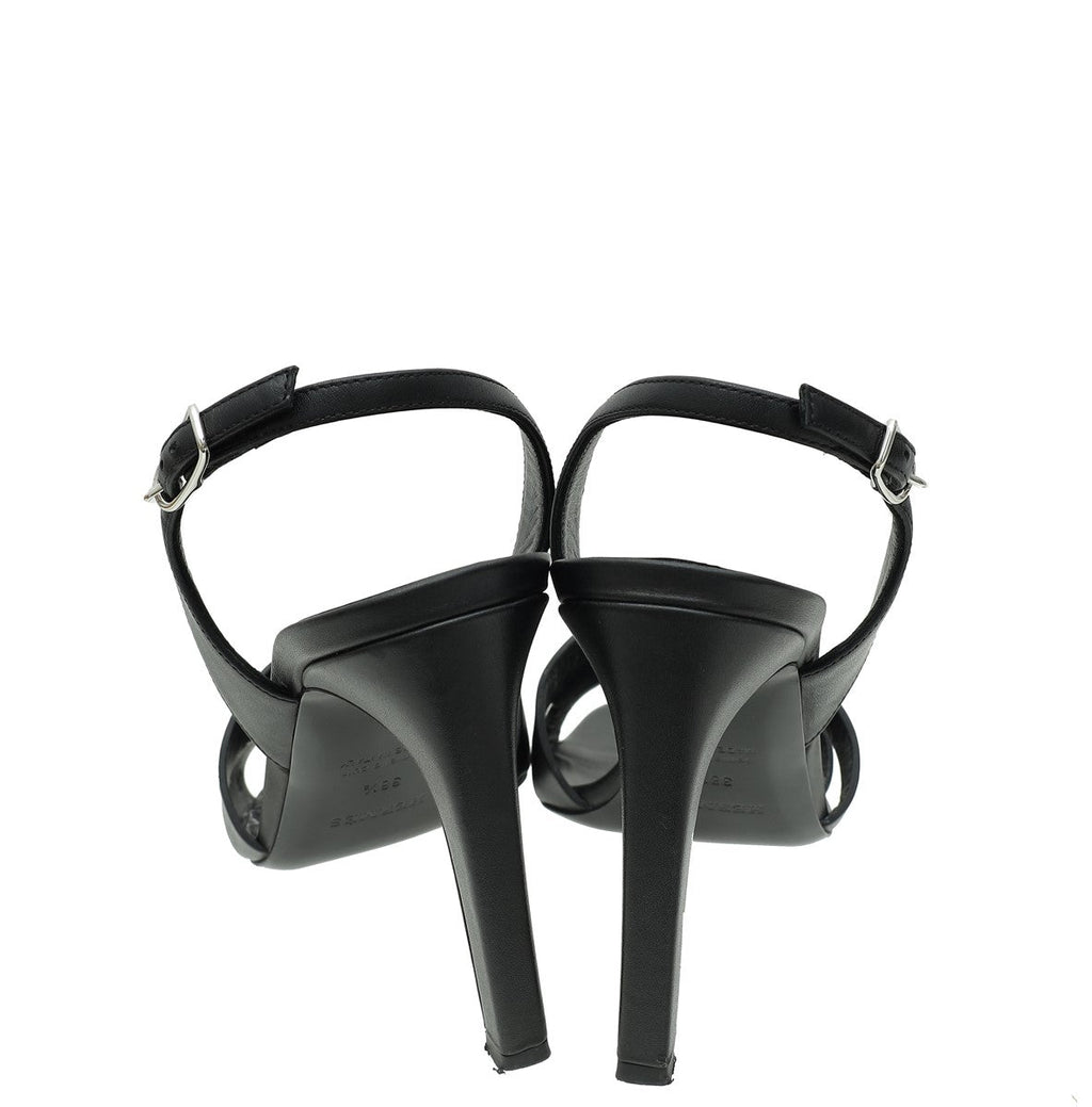 Hermes Noir Holy 105 Sandal 38.5