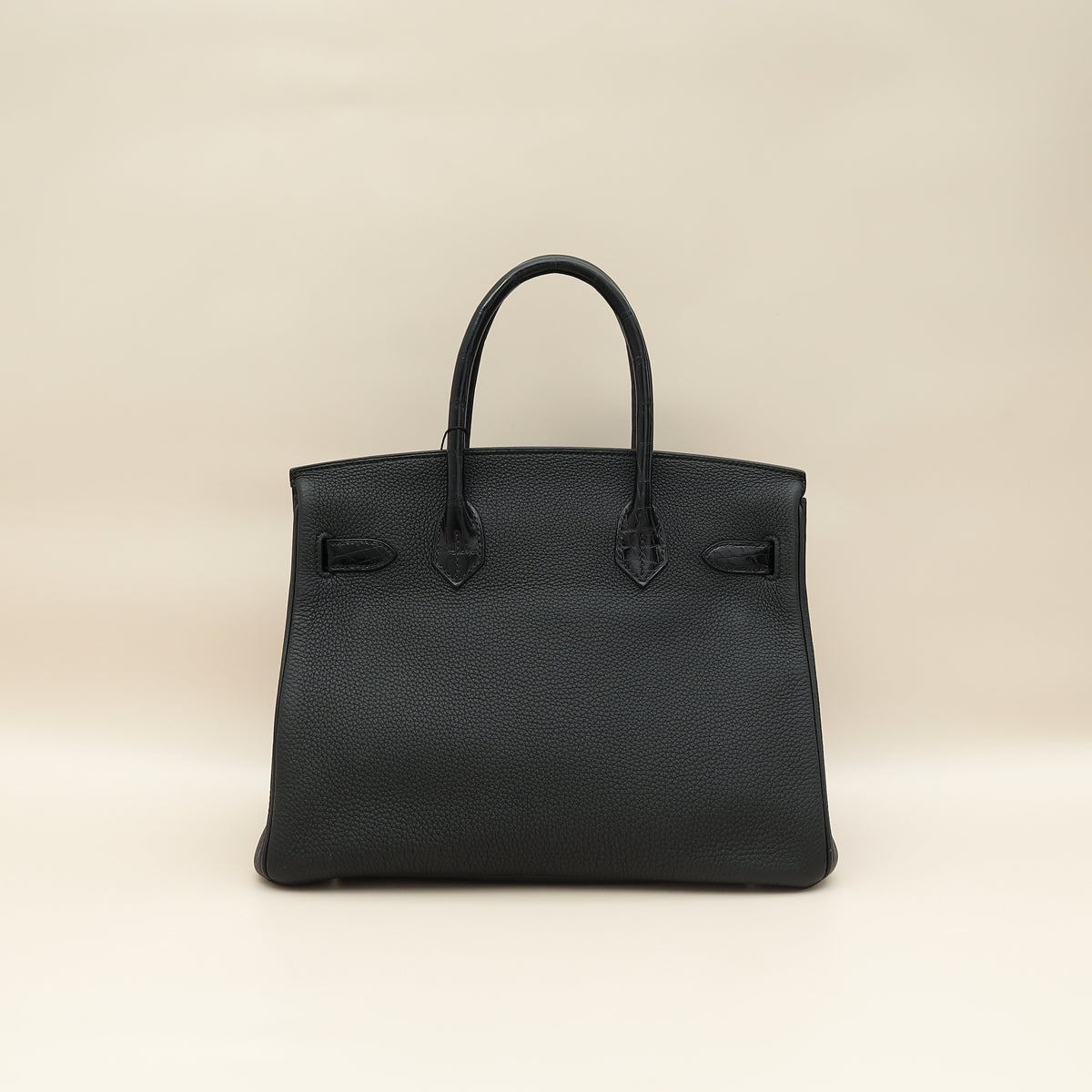 Hermes Noir Birkin Touch 30 Bag