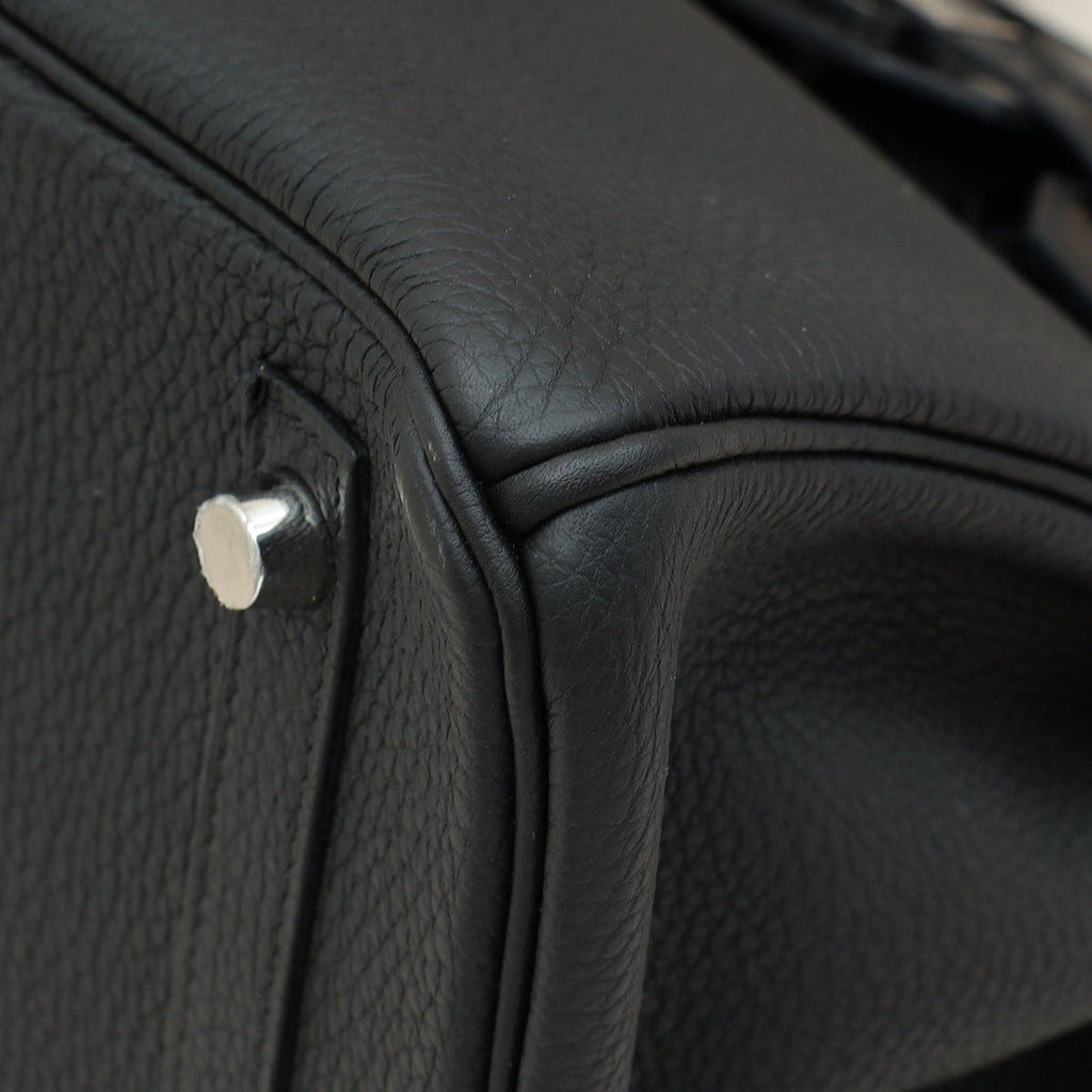 Hermes Noir Birkin Touch 30 Bag