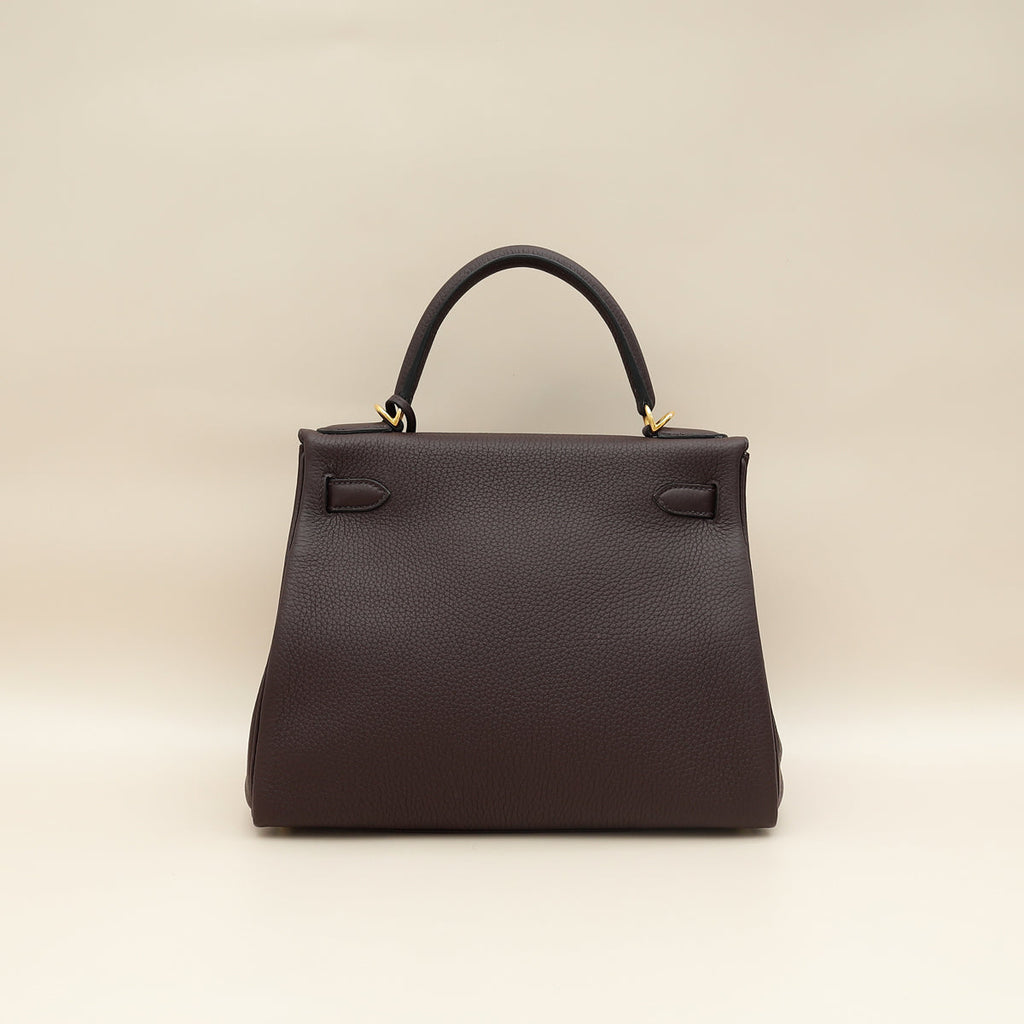 Hermes Rouge Sellier Retourne Kelly 28 Bag