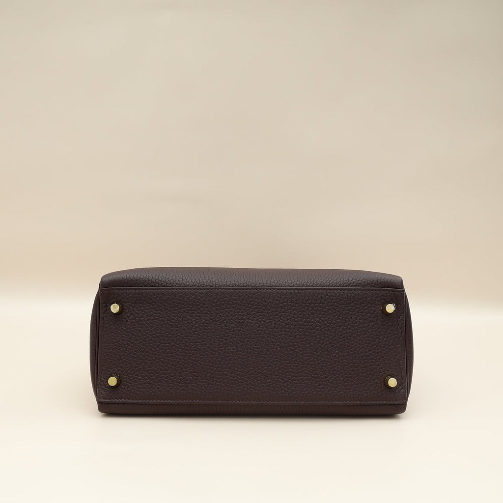 Hermes Rouge Sellier Retourne Kelly 28 Bag