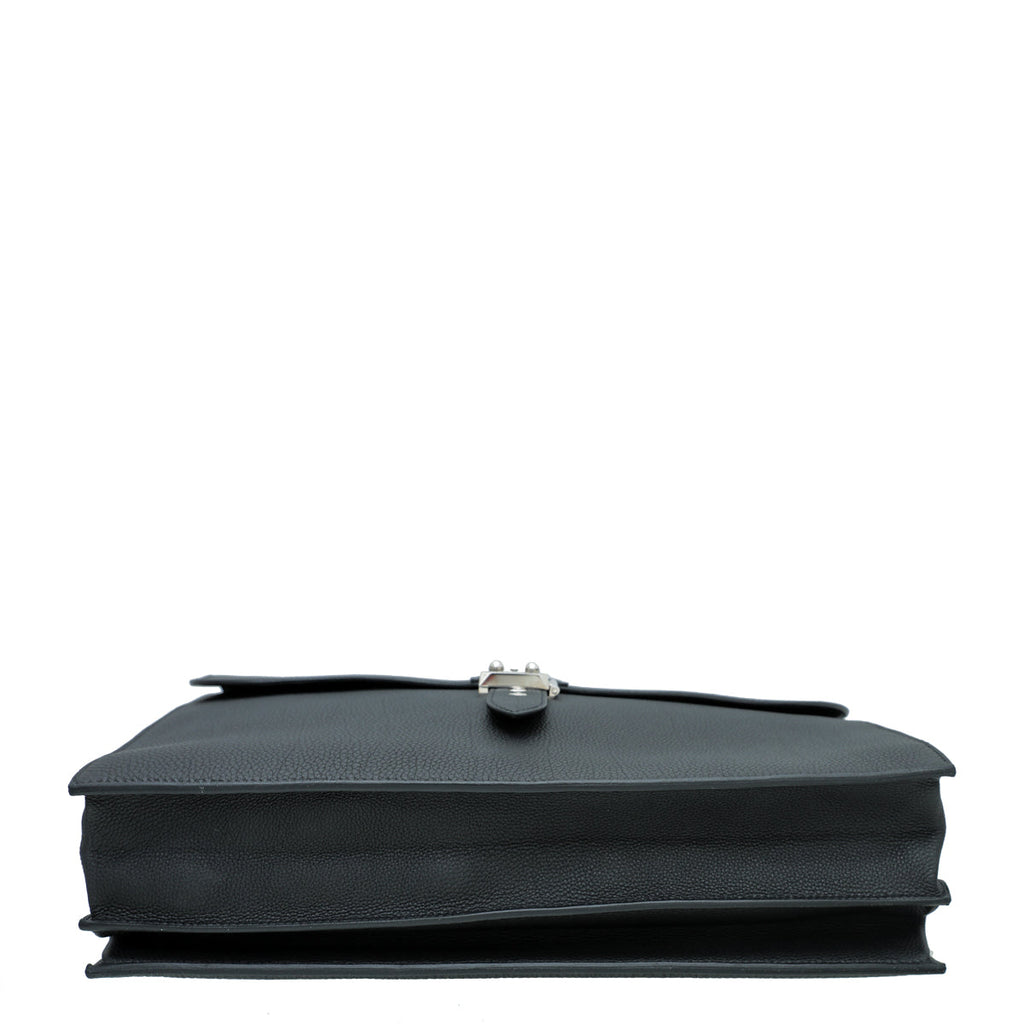 Hermes Noir Sac a Depeches 2 Messenger Bag