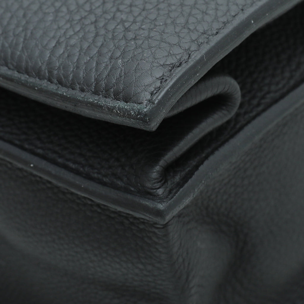 Hermes Noir Sac a Depeches 2 Messenger Bag