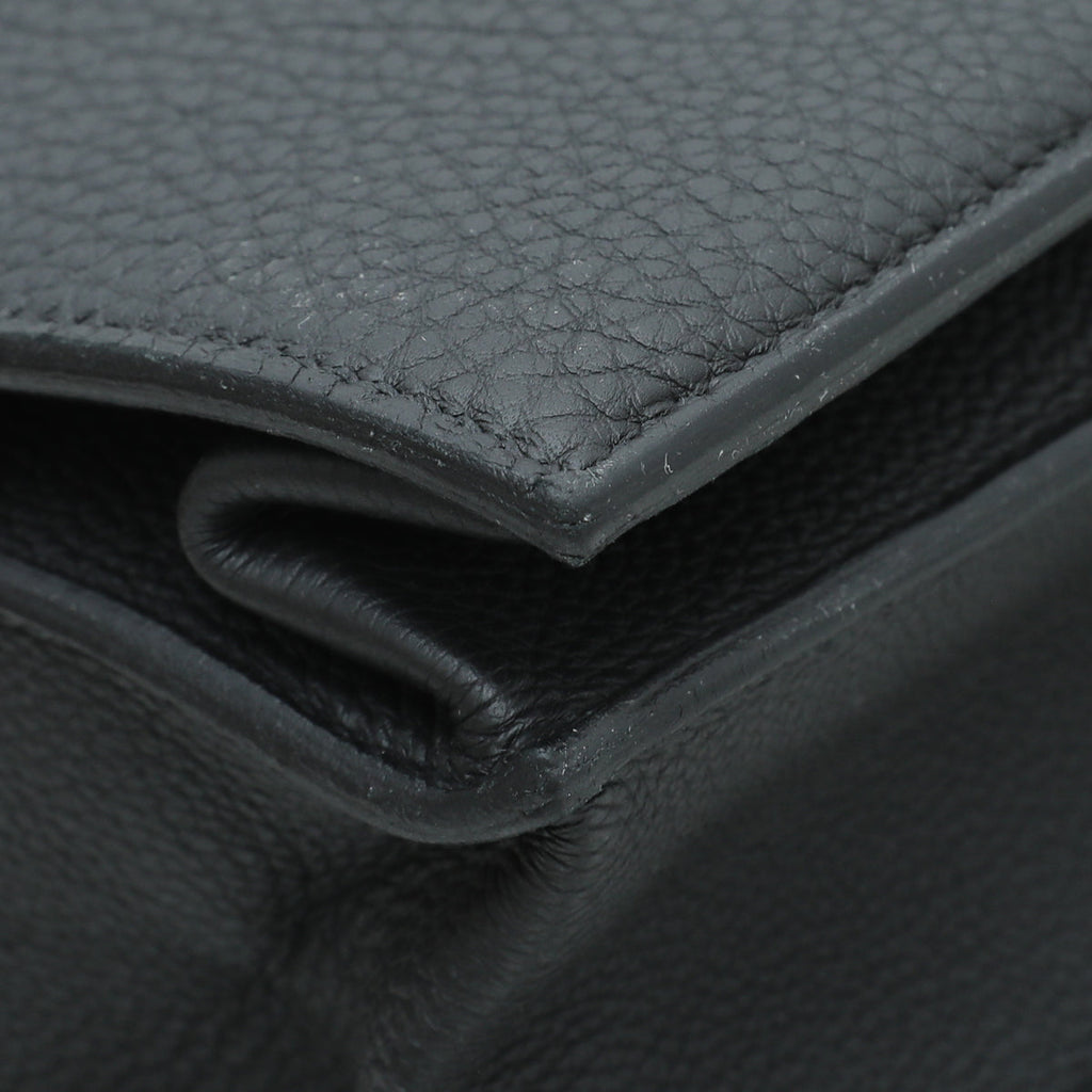 Hermes Noir Sac a Depeches 2 Messenger Bag