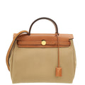 Hermes Bicolor Herbag Zip 31 PM Retourne Military Toile Vache Hunter Bag