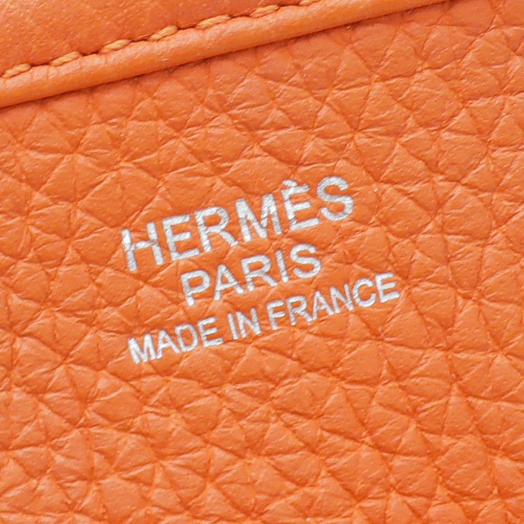 Hermes Orange Evelyne III GM Bag