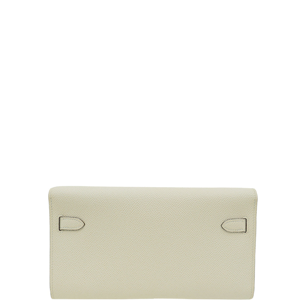 Hermes Nata Jaune Poussin Kelly Classique To Go Verso Wallet