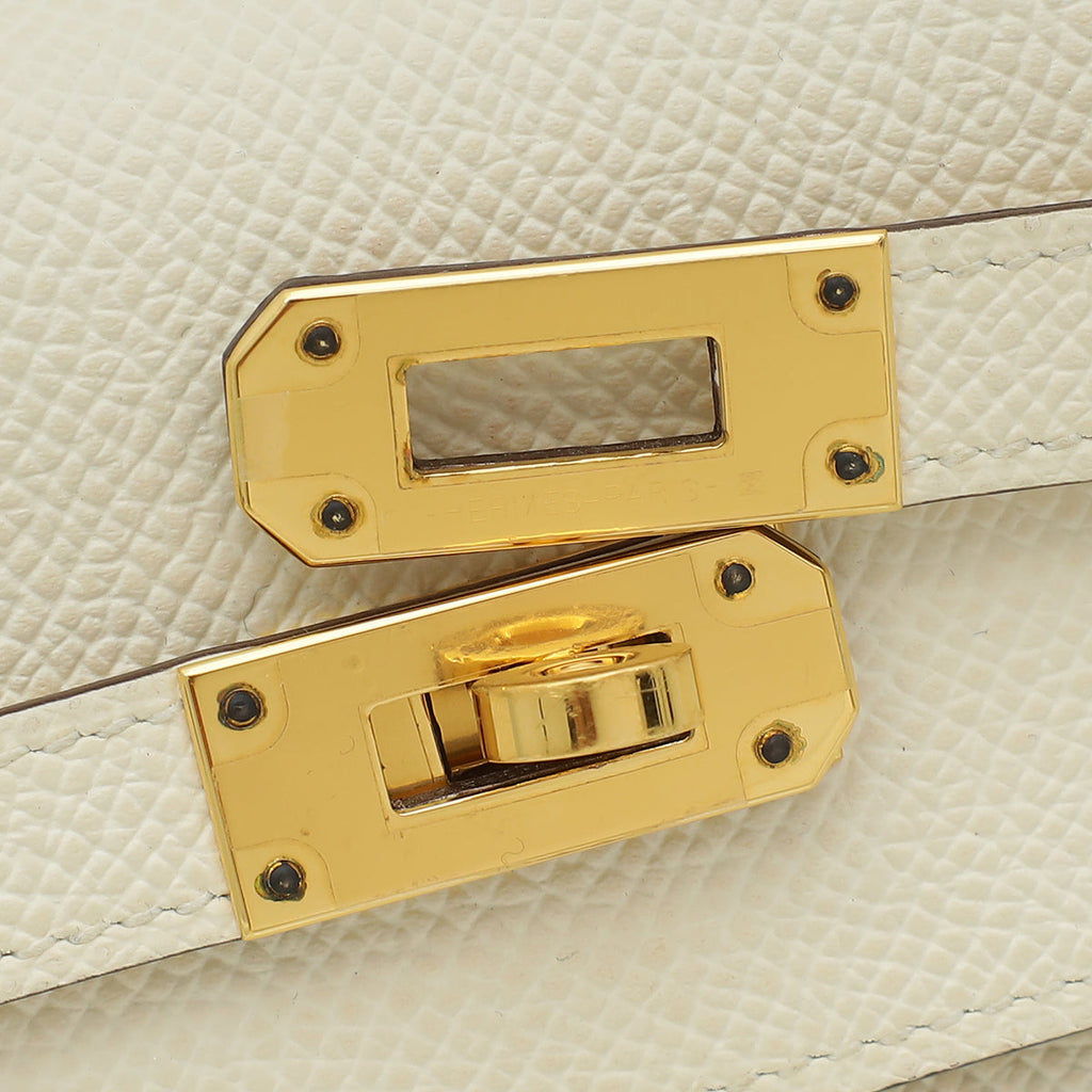 Hermes Nata Jaune Poussin Kelly Classique To Go Verso Wallet