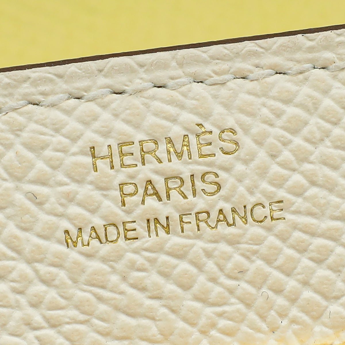 Hermes Nata Jaune Poussin Kelly Classique To Go Verso Wallet