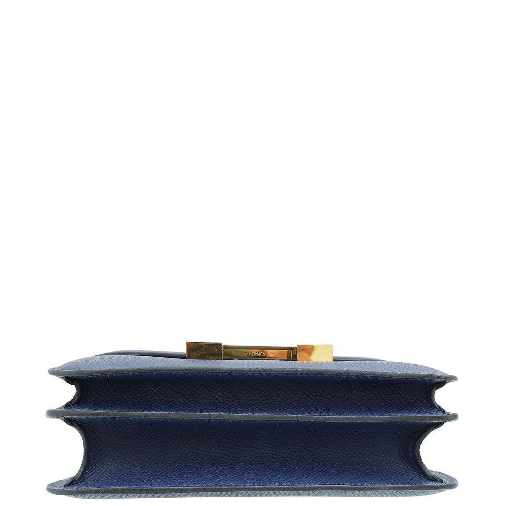 Hermes Bleu Saphire Constance 18 III Re-Edition Mini Bag
