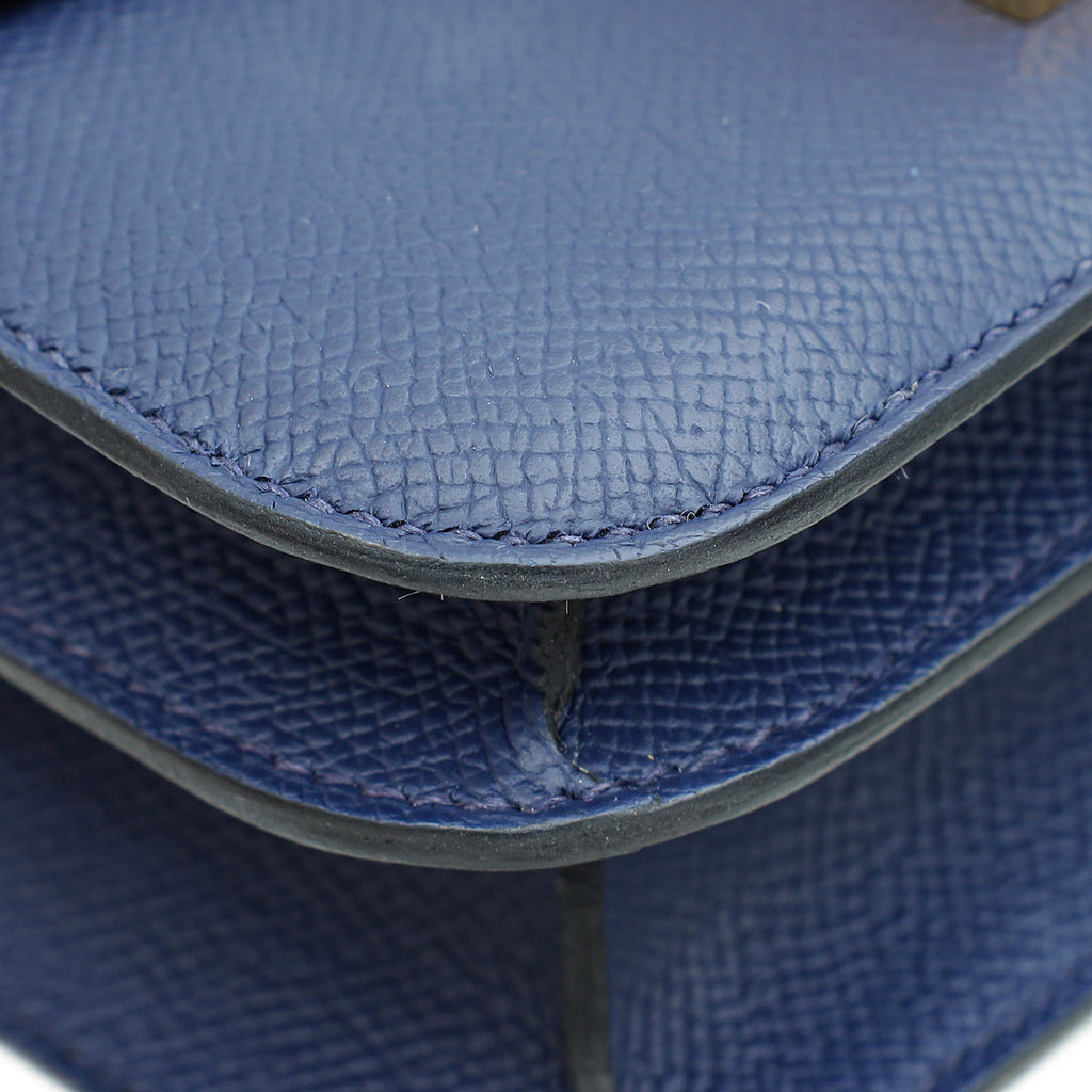 Hermes Bleu Saphire Constance 18 III Re-Edition Mini Bag