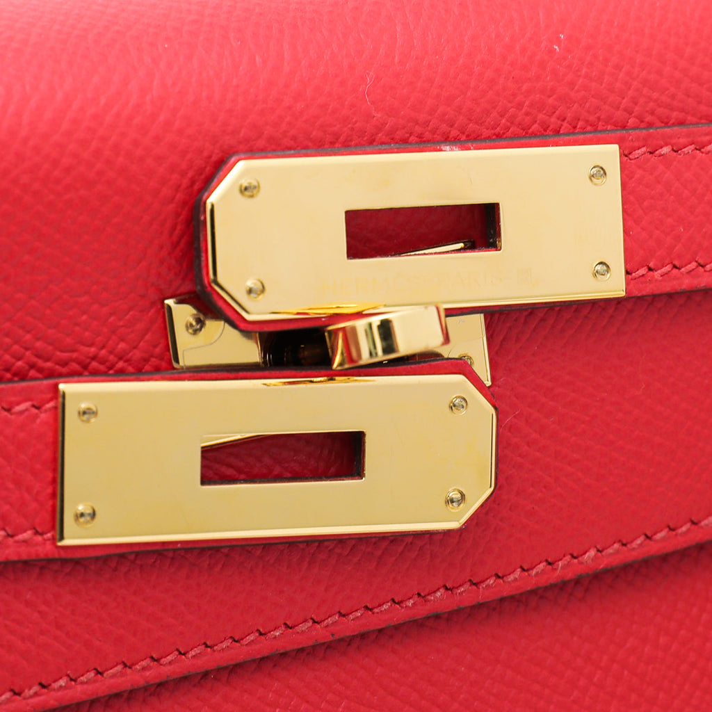Hermes Rouge De Coeur Sellier Kelly 28 Bag