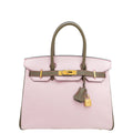 Hermes Bicolor Horse Shoe Stamp Birkin 30 Bag
