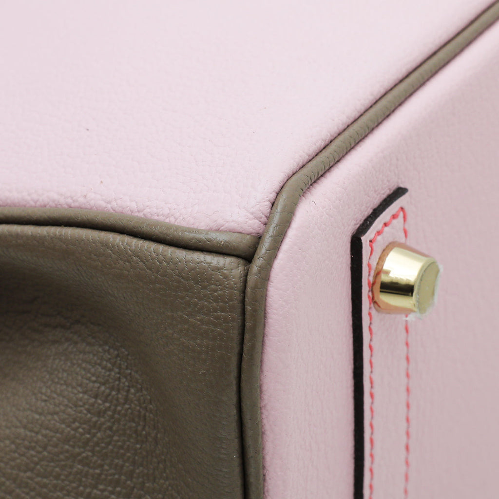 Hermes Bicolor Horse Shoe Stamp Birkin 30 Bag