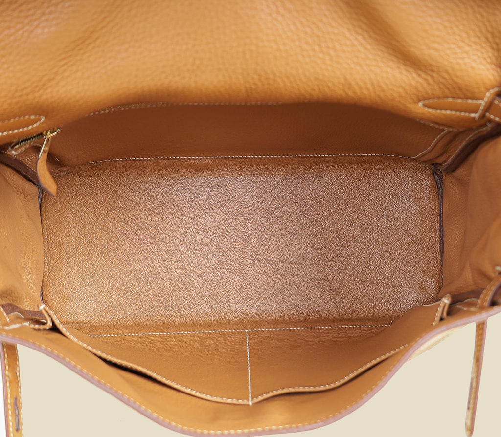 Hermes Gold Retourne Kelly 35 Bag