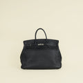 Hermes Noir Retourne Birkin 40 Bag