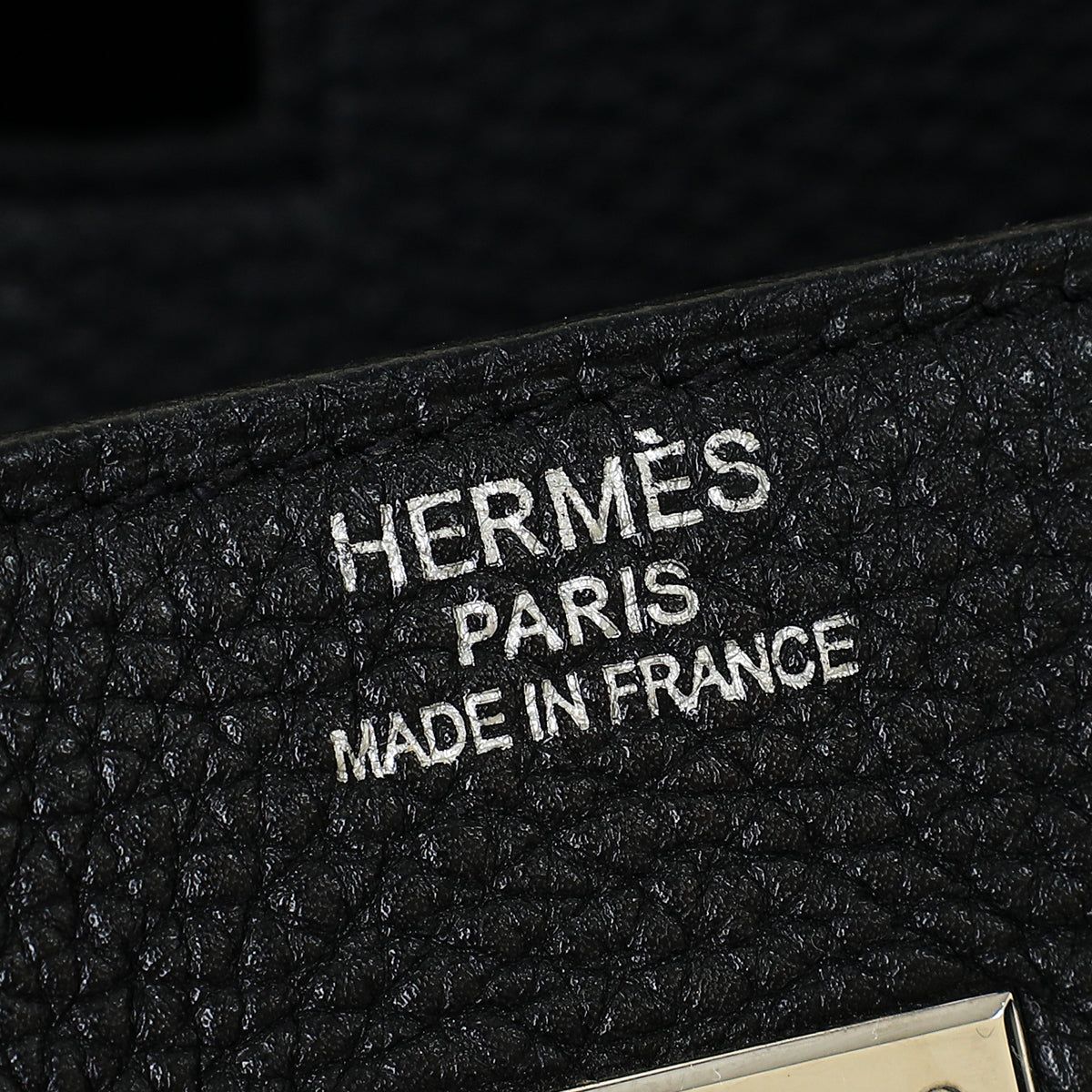 Hermes Noir Retourne Birkin 40 Bag